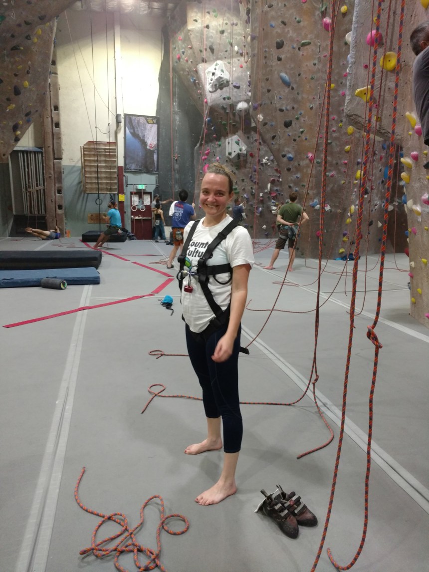 Testing out full body harness